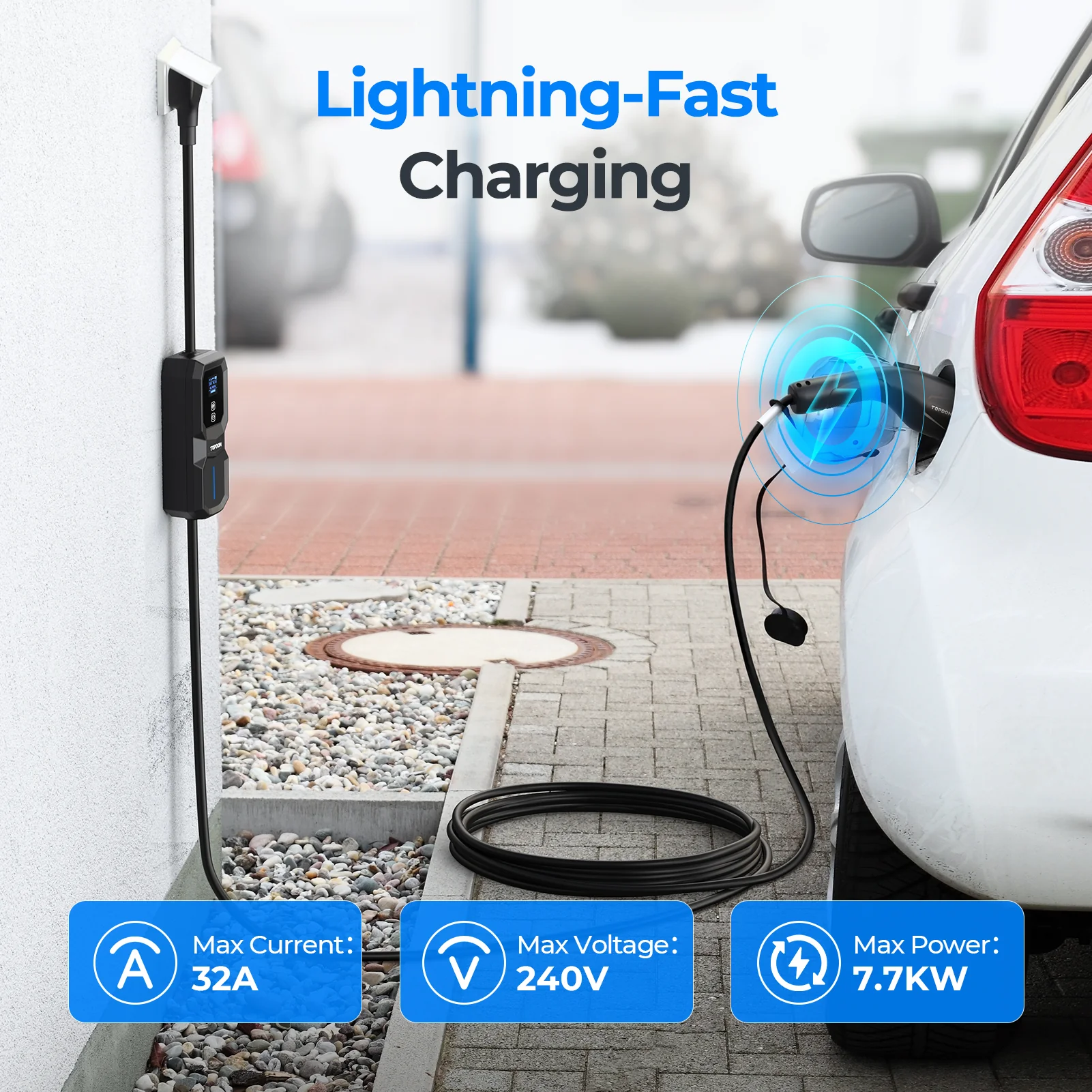 PulseQ AC Portable EV Charger 7